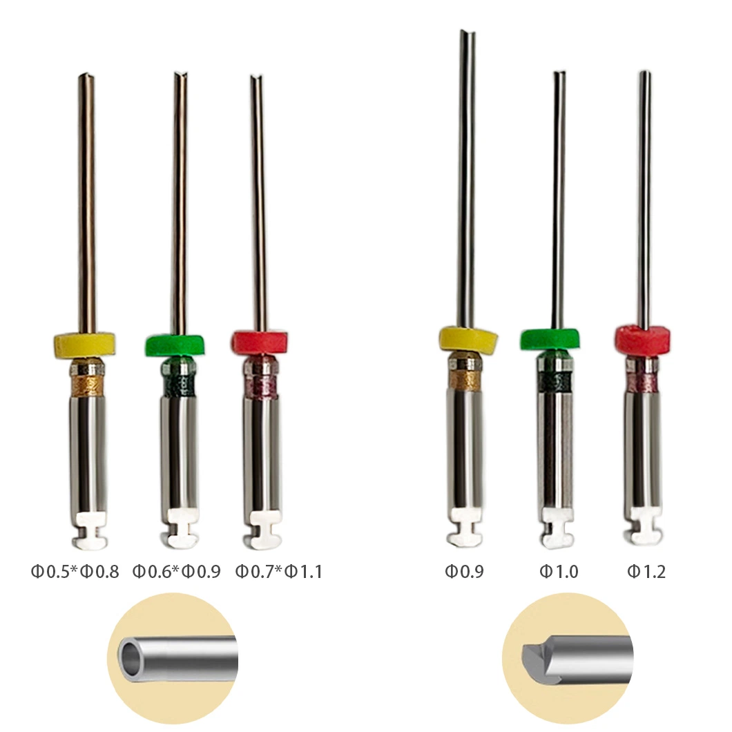 Fábrica Proveedor instrumento Eododontico Acero inoxidable Extractor de Canal raíz Dental Sistema de eliminación de archivos dentales