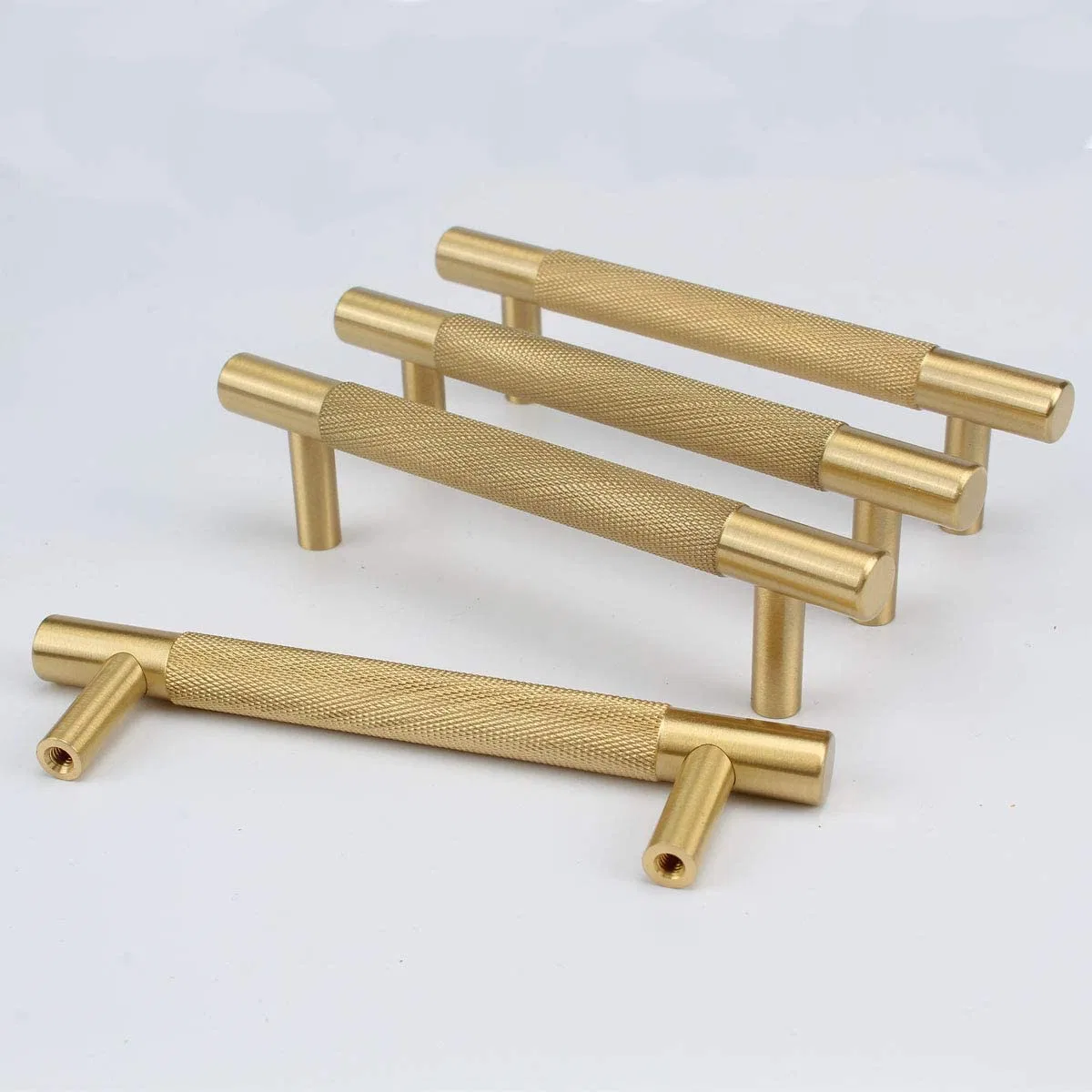 Golden Brass T Shape Furniture Handle