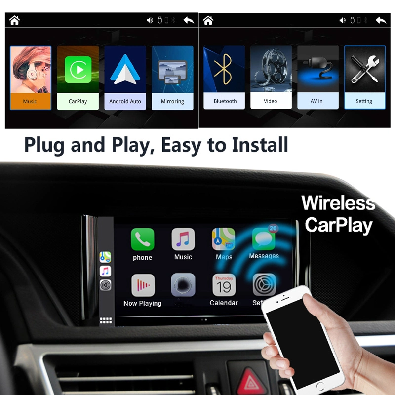 Wireless Apple Carplay Android Box for Benz a/B/C/E/G/Glk/Cls/Ml Class with Ntg 4.5