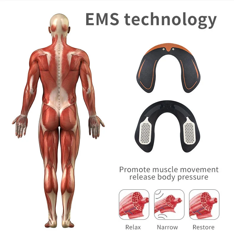 EMS profesional caderas tóner vibrante Simulador de músculo formador del cuerpo de la fábrica al por mayor de la correa de elevación Butt Trainer masajeador eléctrico
