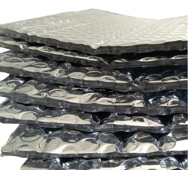 Reflective Foil Single Air Bubble Thermal Insulation Gold / Silver Aluminum Foil Vapour Barrier