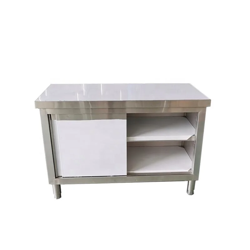 Commercial Workbench Stainless Steel Work Table with Wheels for Kitchen