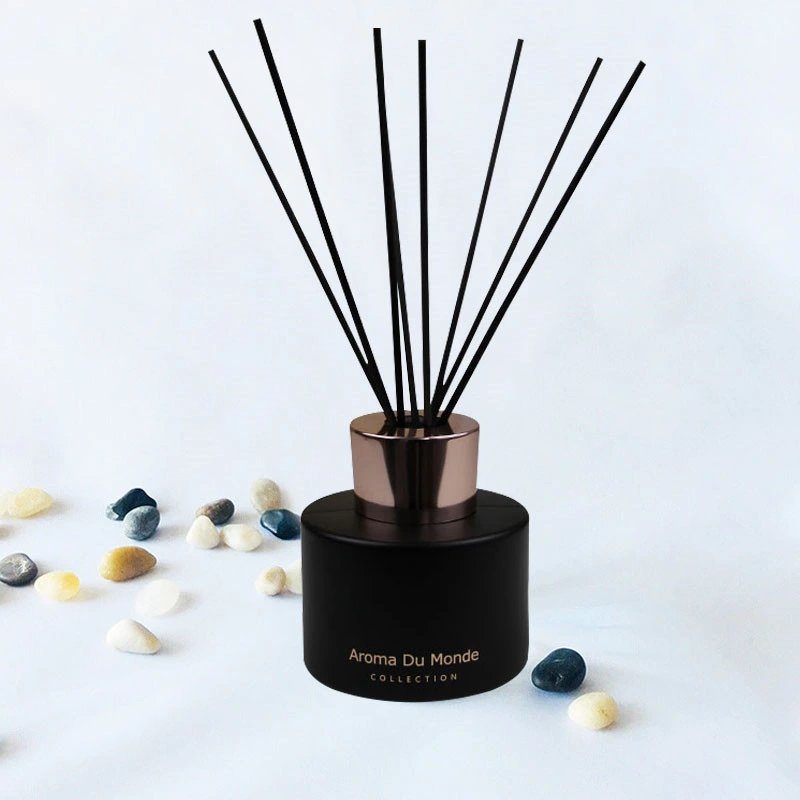 Beste Qualität New Black Luxus Reed Diffusor mit Rose Lids Raumdekoration Guter Reed Diffusor