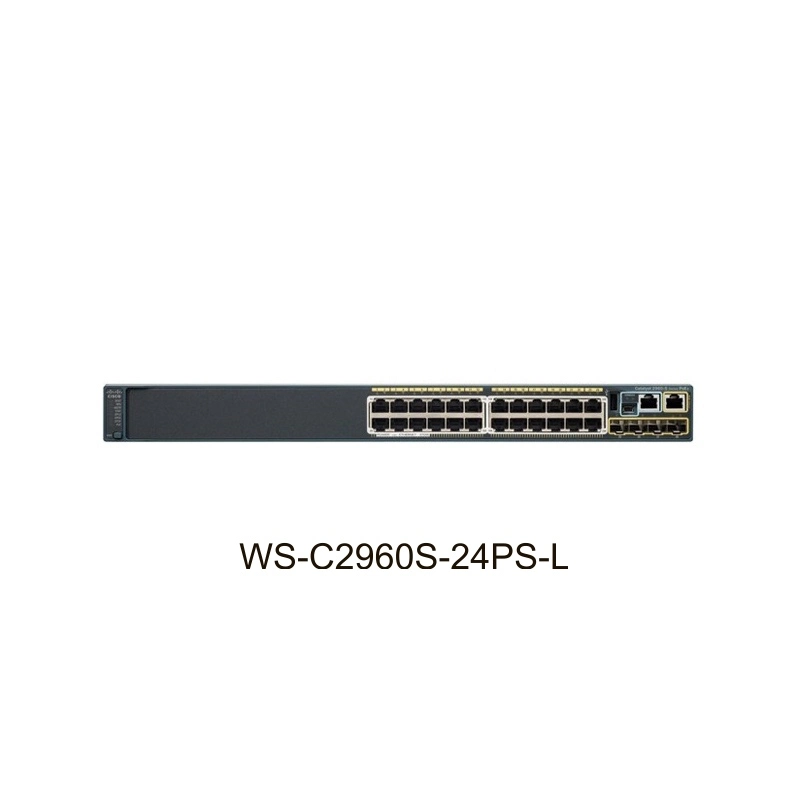 Cisco WS-C2960S-24PS-L сетевого оборудования Catalyst 2960S 24 GigE PoE 370Вт, 4 X SFP LAN Base