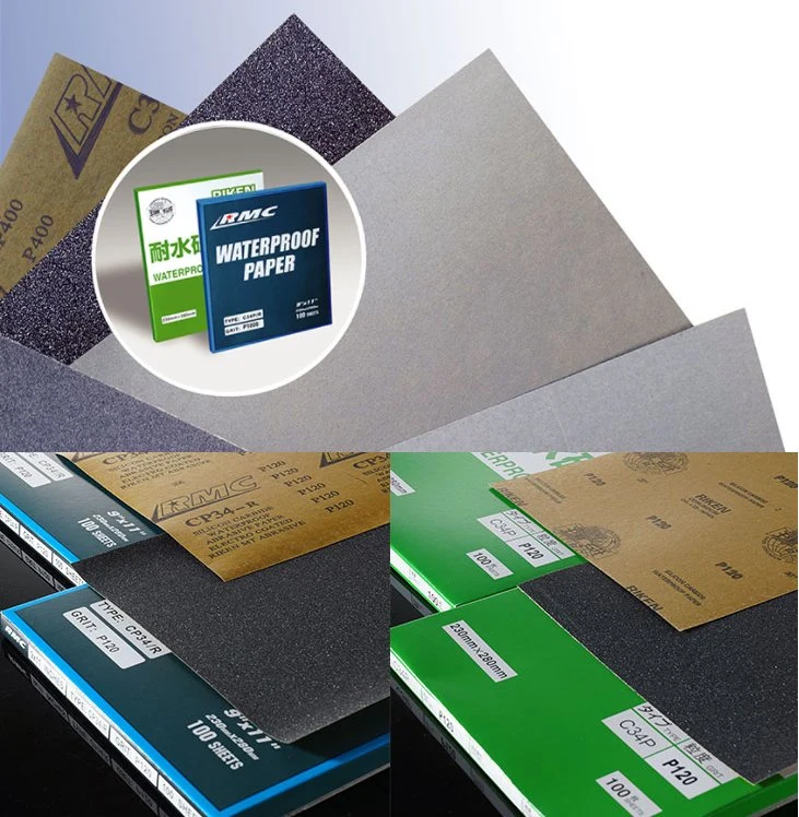 C34p 230mm*280mm Silicon Carbide Waterproof Sanding Paper as Abrasive Tooling for Polishing Grinding