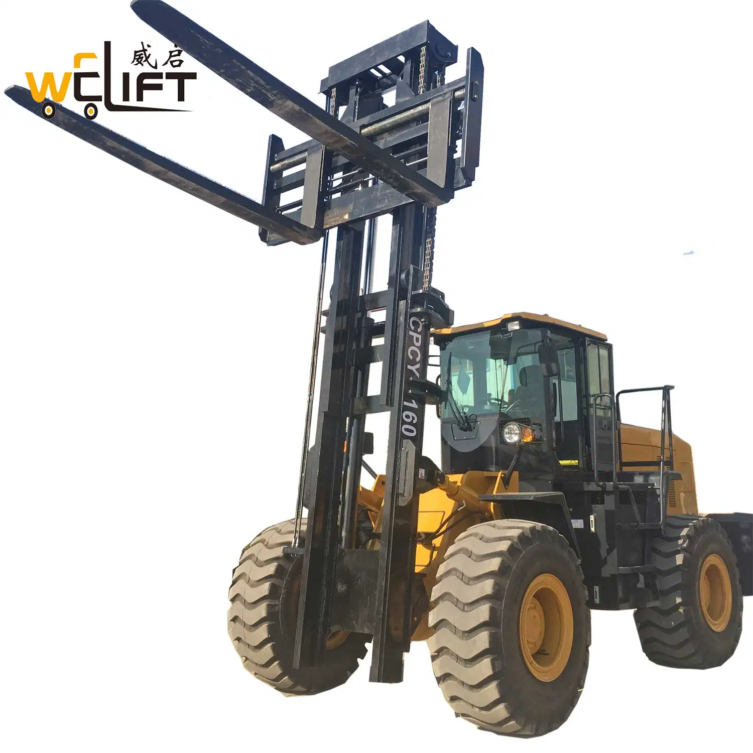 16ton 18ton 20ton 4 Wheel Drive All Terrain Forklift High Capacity 4WD Fork Lift Trucks and Lifting Equipment