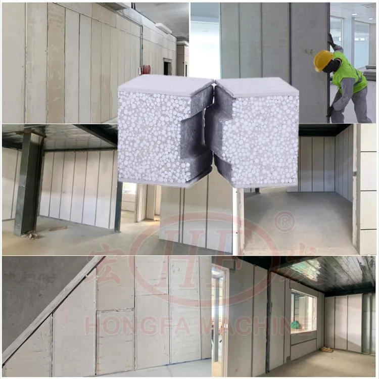 Multi-Functional Calcium Silicate Board Sandwich Wallboard Manufacturer Machine Automatic Production Line Panel with Gypsum Board/Fiber Cement Board