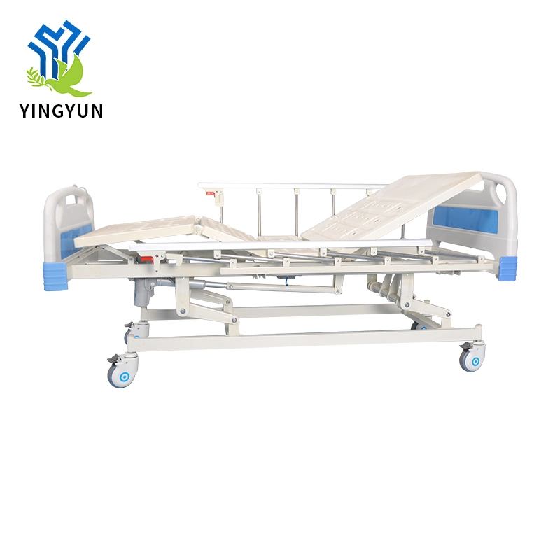 Solid Steel Guardrail Electric Hospital Medical Nursing Bed for Patient
