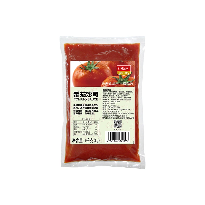 Frasco de plástico ketchup Embalagem com ketchup garrafa de molho de tomate 350ml Pizza