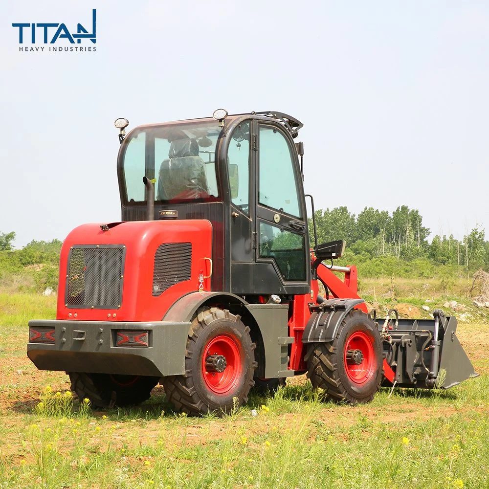 Titan petit 0,8 tonne de la Chine mini chargeuses sur roues compact chargement frontal