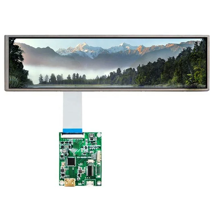 Indoor Digital Shelf Edge Screen Stretched 10.4 Inch TFT Stretch Bar LCD Display for Supermarket