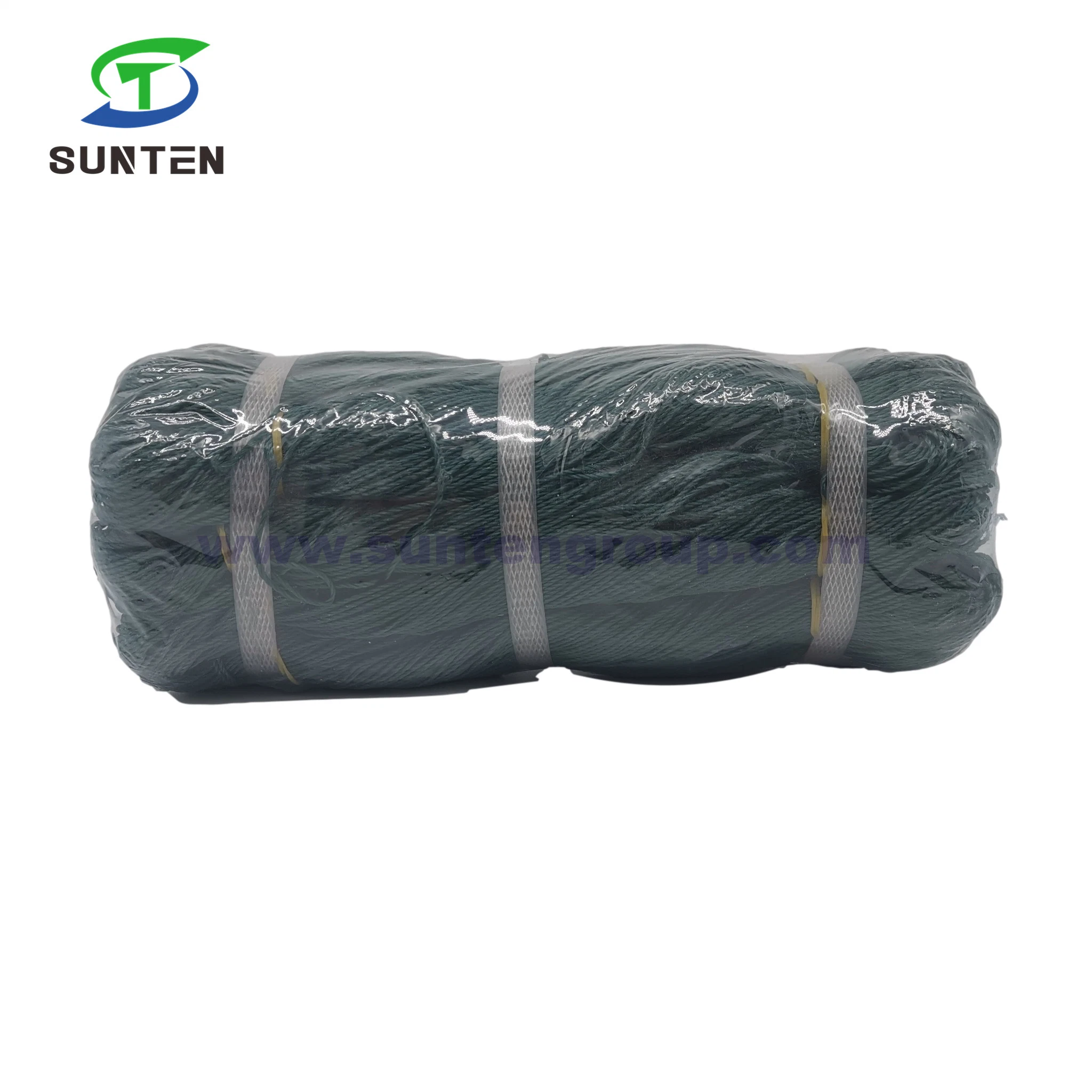 PE/PP/polyester/plastique torsadé/multifilament tressé, vert foncé, haut de gamme/presse à balles/fil d'emballage/ligne de filet de pêche (210D/380D)