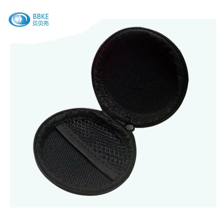 Latest Promotion Black High quality/High cost performance EVA Genuine Leather Earphone Case