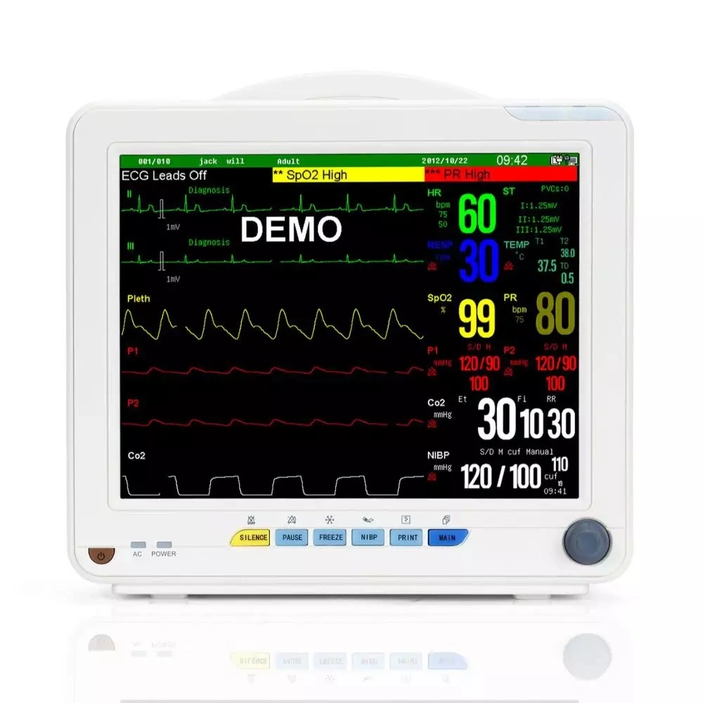 Monitor Multi-Parameter médica las 24 horas del Monitor de paciente de inicio