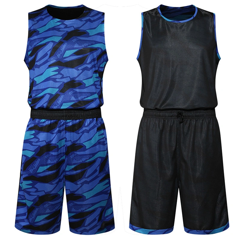 Wholesale/Supplier Custom Men Mixed Color Moisture-Wicking Mesh Side Reversible Sport Basketball Jersey