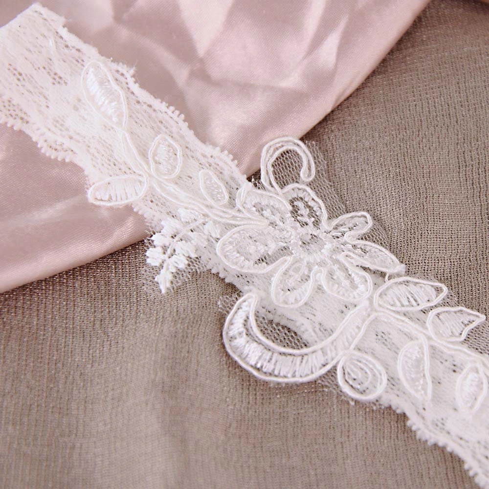 Hgt3017 ensemble de jarretières de mariée Garter, dentelle dentelle bride de mariage accessoire de mariage