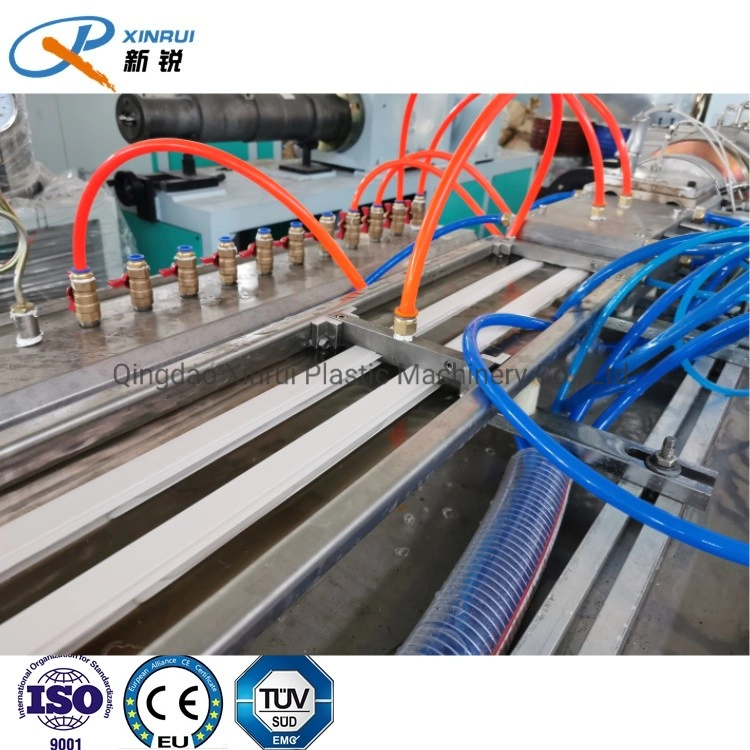 2 Cavities Ukraine Plastic PVC Film Stretch Ceiling Profile Extrusion Line Making Machine