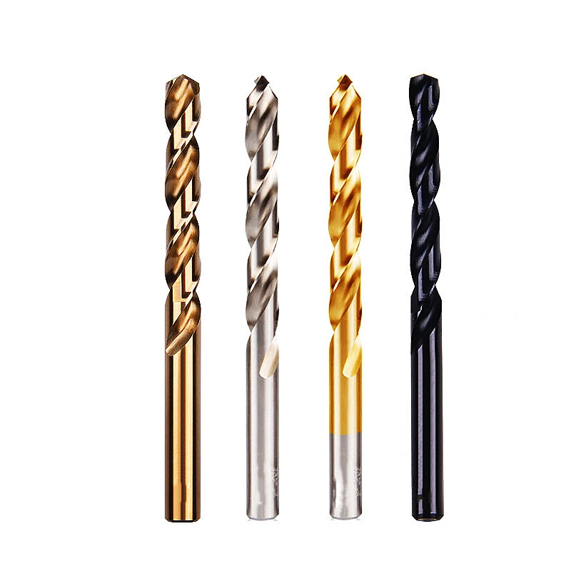 DIN338 Standard HSS P6m5 M2 Black& Gold Fully Ground Straight Shank Twist Drill Bit for Metal Drilling