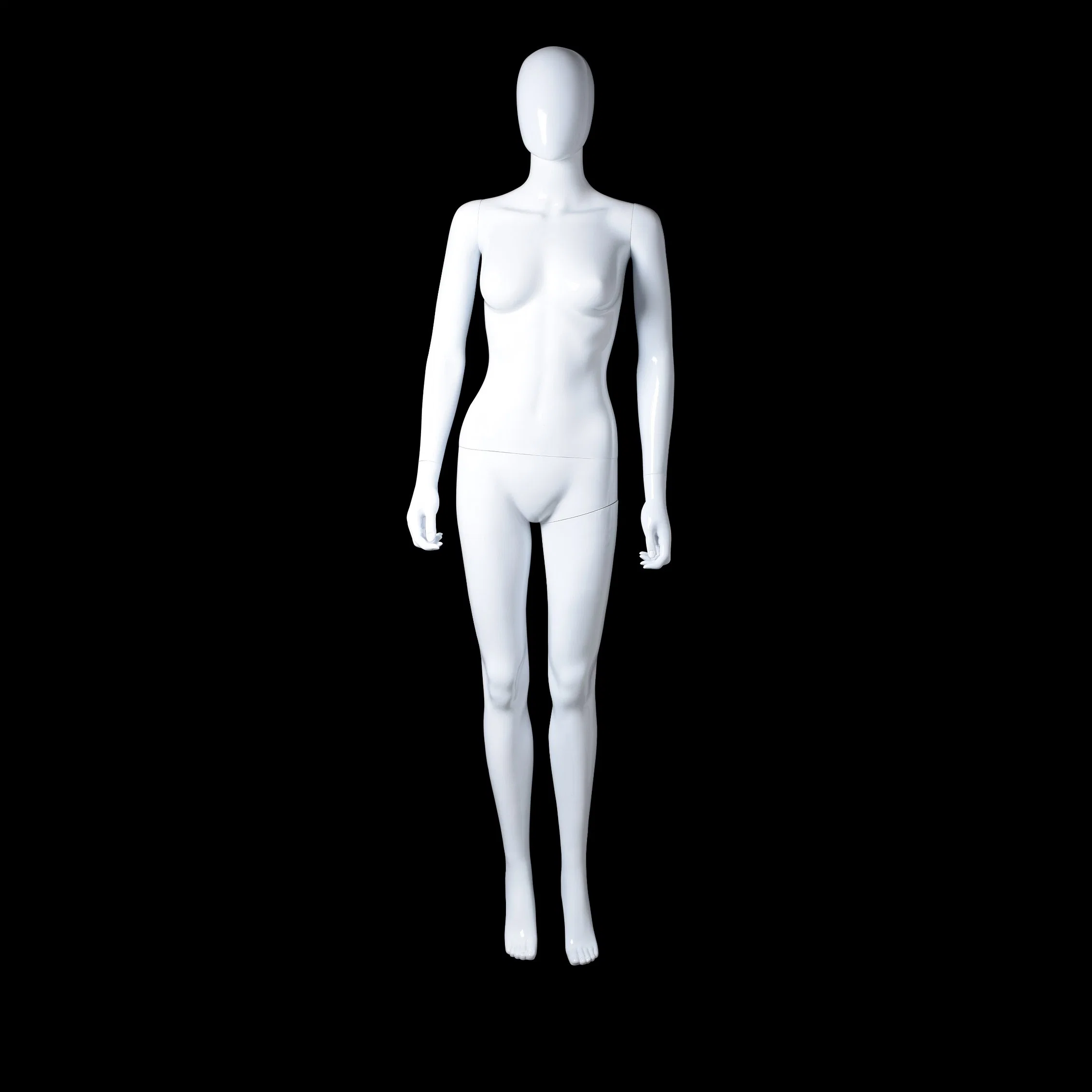 High Grade Whole Body Glossy White/Black Female for Display Window Show Mannequin