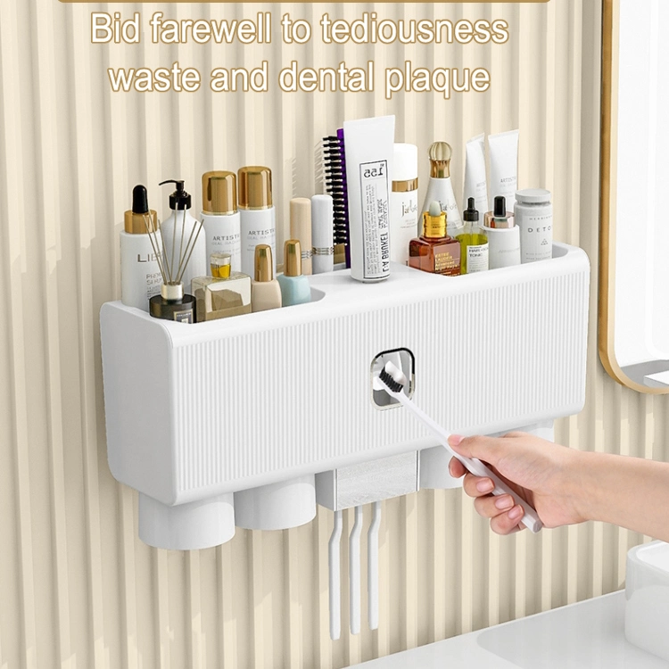 Light Luxury Non Perforated Wall Mounted Toothbrush Holder Cup Hanger