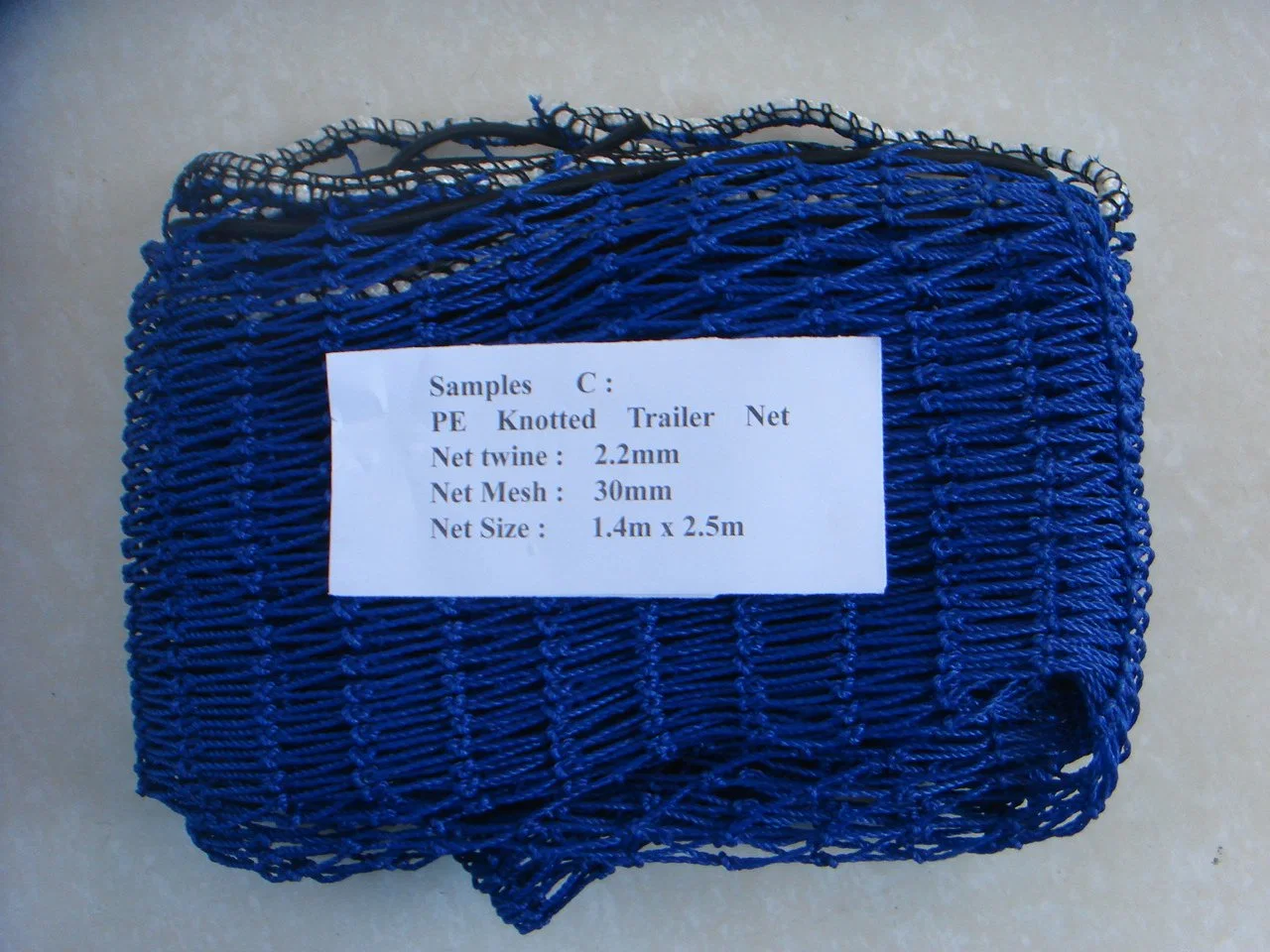 Black PP Braided Cargo Net with 50mm Mesh