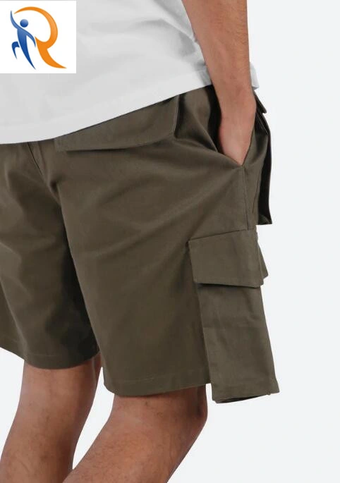 Mens Dark Cargo Shorts Fitness Shorts Mens Travel Wear Six Pockets Shorts Cargo Rtm-124