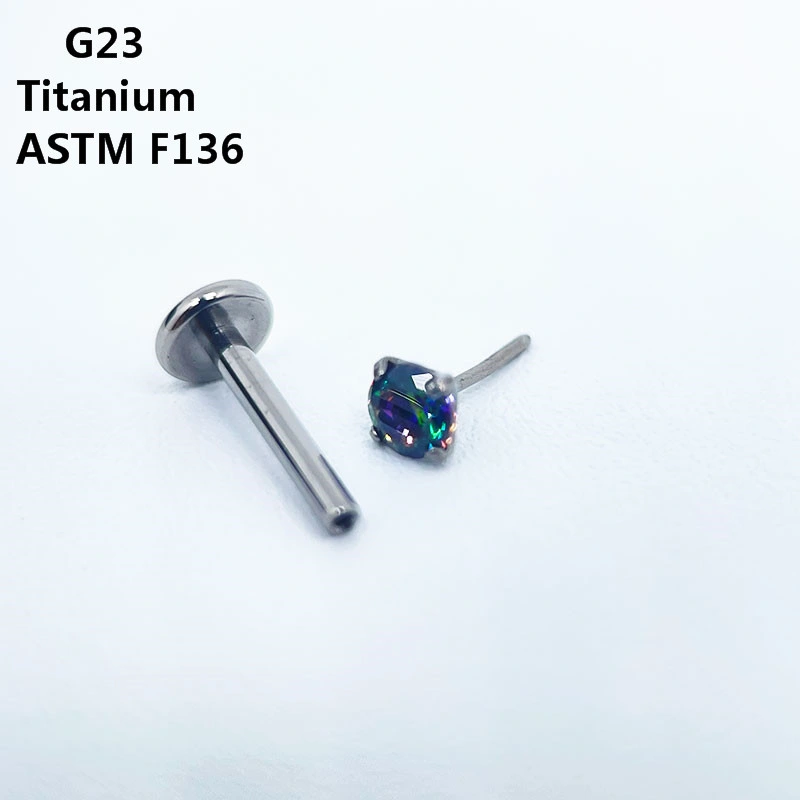 G23 Titanium Multicolor AAA Zircon Piercing Jewelry