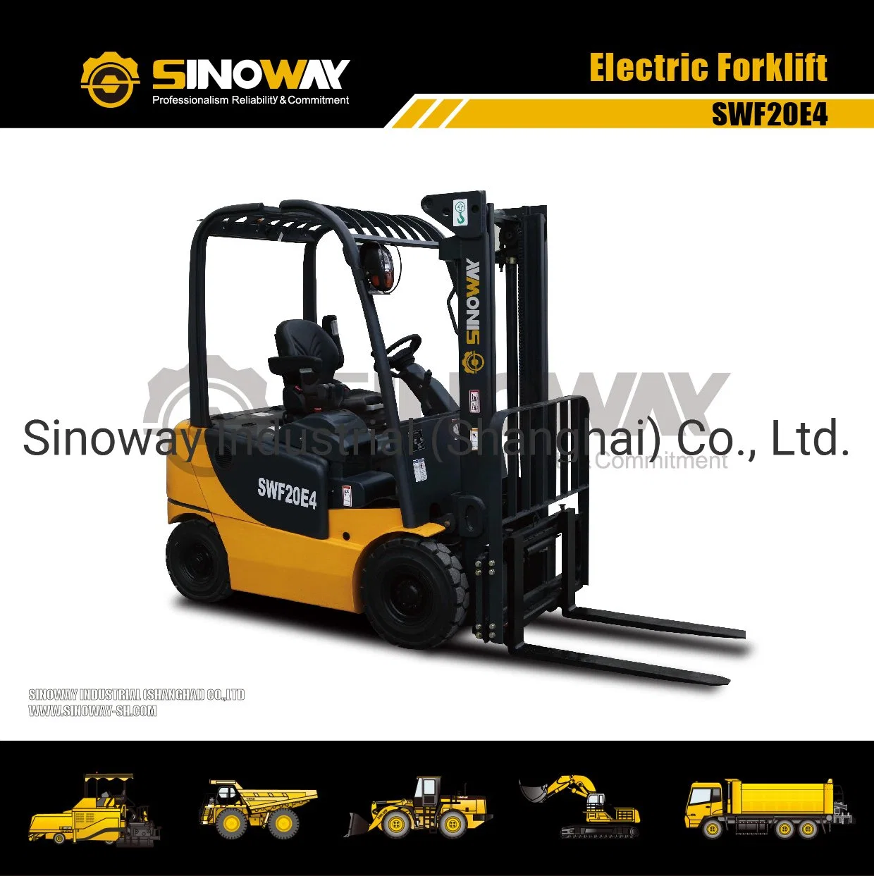 2 Ton Electric Forklift, Battery Powered Forklift Truck