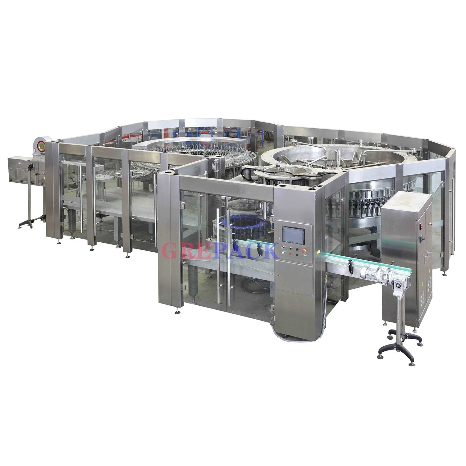 Automatic Filling Machine Gravity Rotary 3 in 1 Washer Filler Capper Pet Bottling 200-2000ml Filling Production Machine