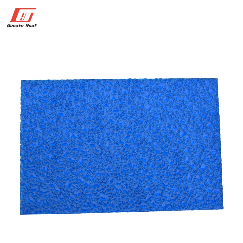 UV Plastic Polycarbonate Embossed Sheet for Stage Polycarbonate Sliding Door PC Diamond Sheet