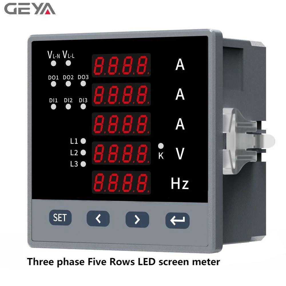 Geya Gy500-3V1 Digital Display Voltage Single Phase Power Meter Multifunctional