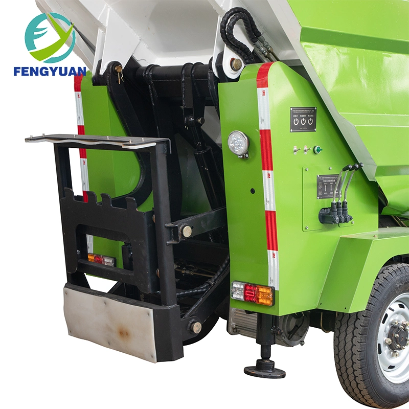 Pure Electric Garbage Truck Compactor Self-Loading Transfer Bin-Lifter for Sale