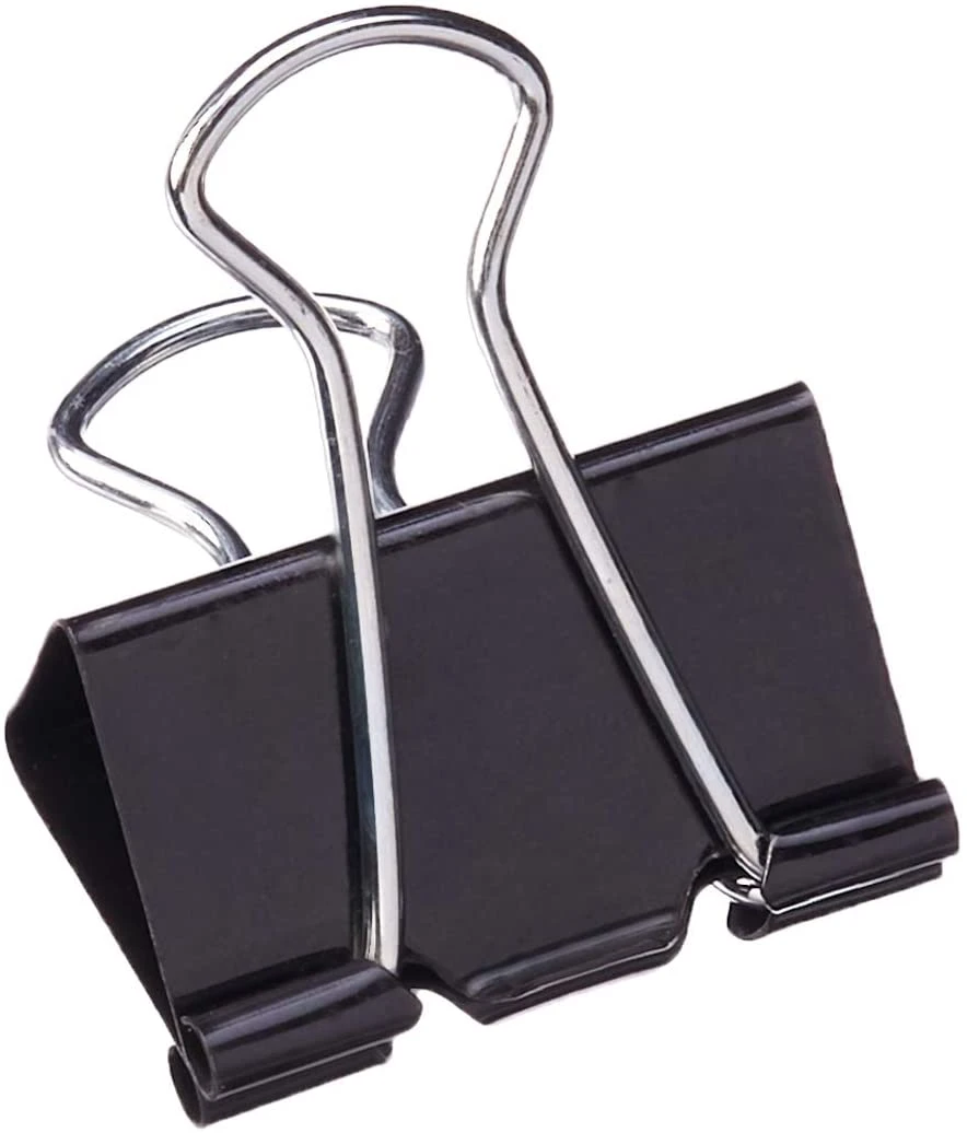 19mm Big Size Promotion Black Metal Binder Clips for Office