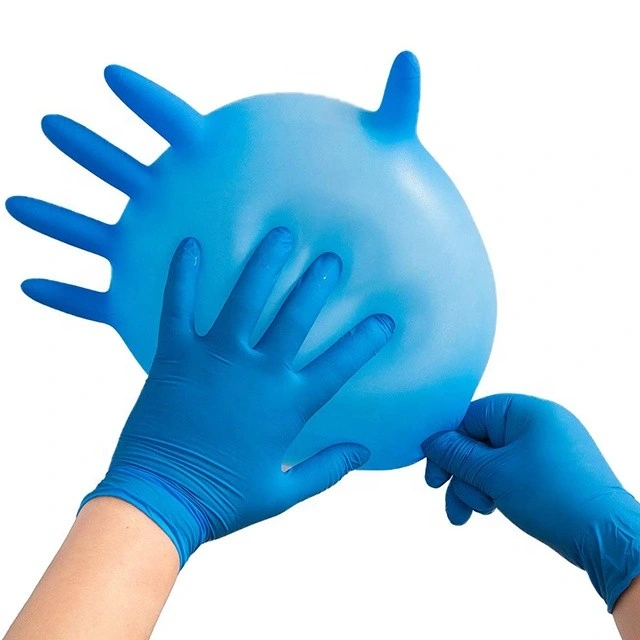 Disposable Medical Grade Nitrile Powdre Free Vinyl Exam Gloves