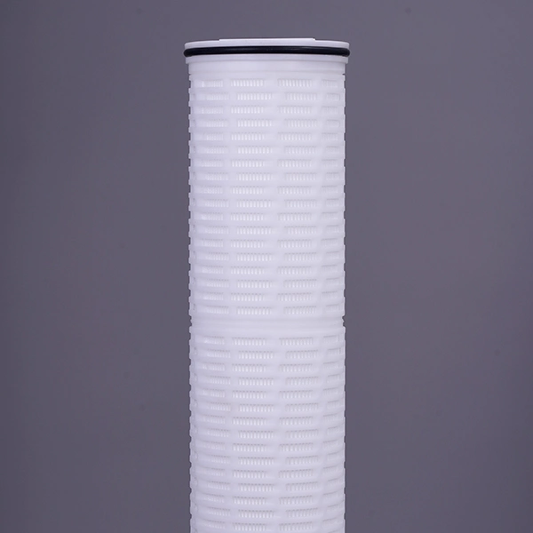 Double Rubber Ring Stainless Steel Outer Frame Filter Element High Flow Pleated Filter Cartridge for Industrial Wastewater Filtration