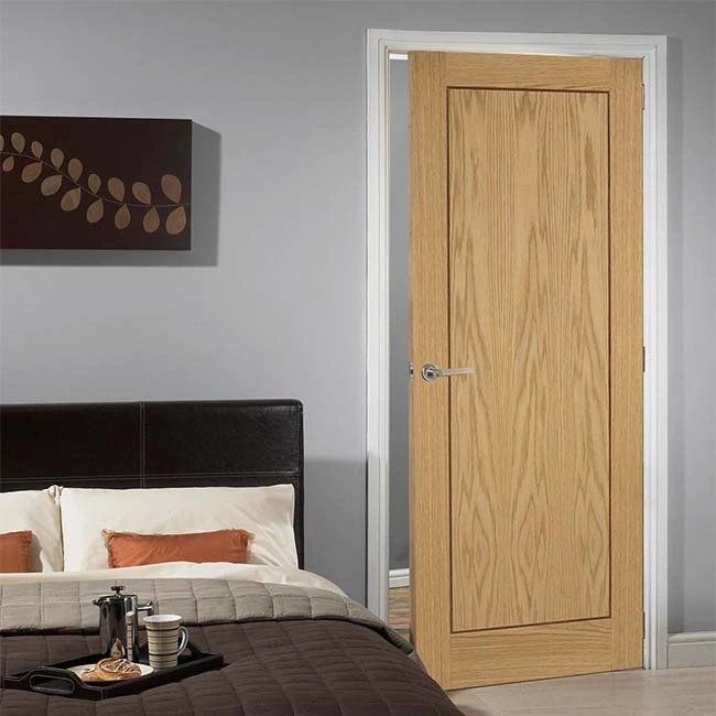 Los diseños de puerta de madera MDF INTERIOR Puerta de PVC para dormitorios