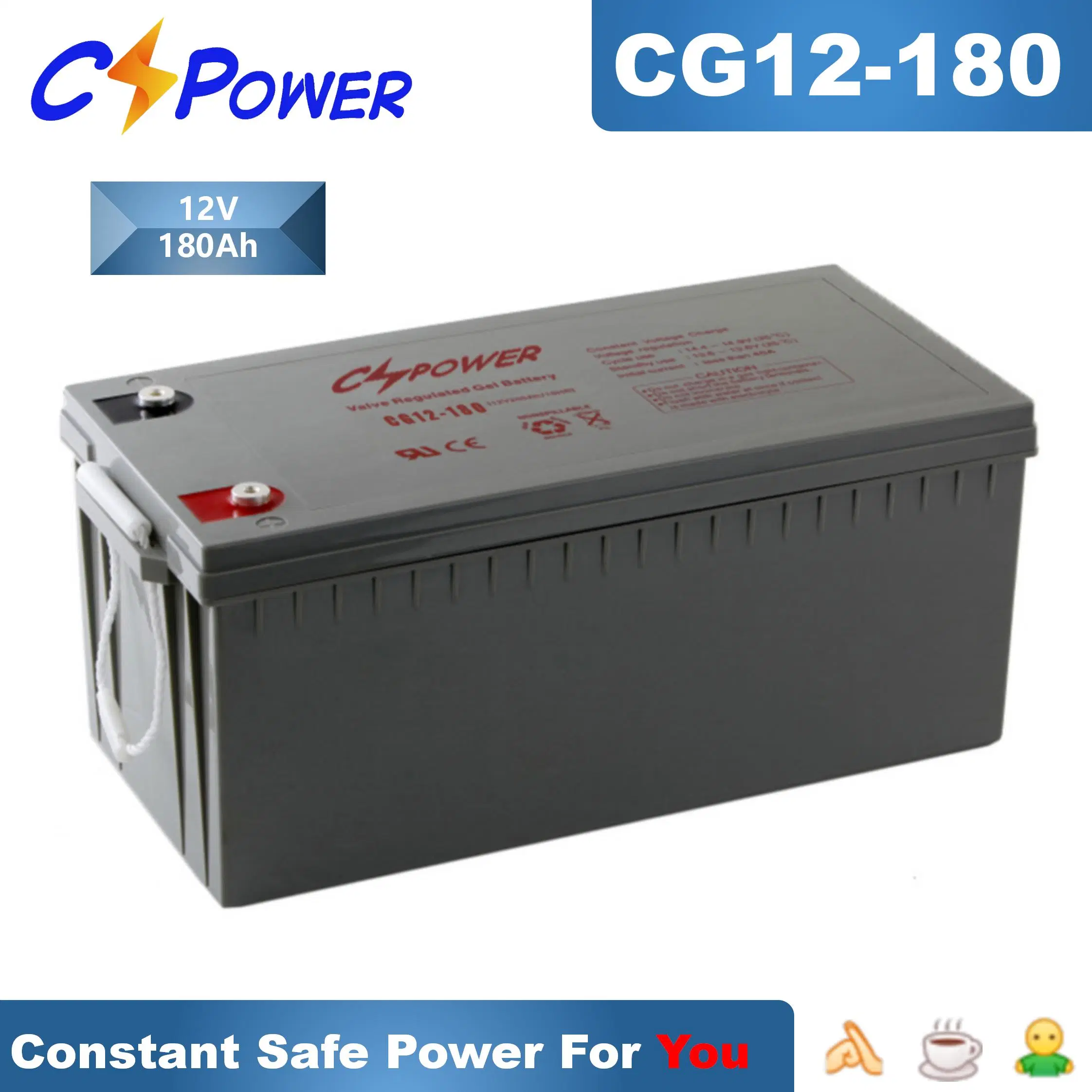 Maintenance Free VRLA Gel Battery 12V230ah Energy Storage Battery Solar UPS Power