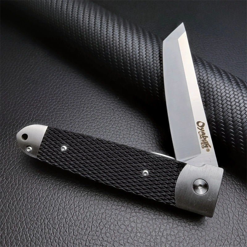 Rescuencia de Rescate exterior Oyabun de acero frío cuchillo de camping EDC G10 Cuchillo de bolsillo plegable de asa