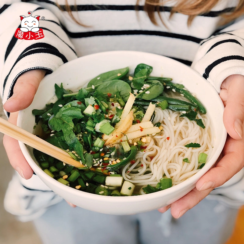 Sabrosa comida dieta Slim Raíz de Konjac pasta seca instantánea Pasta Konjac.