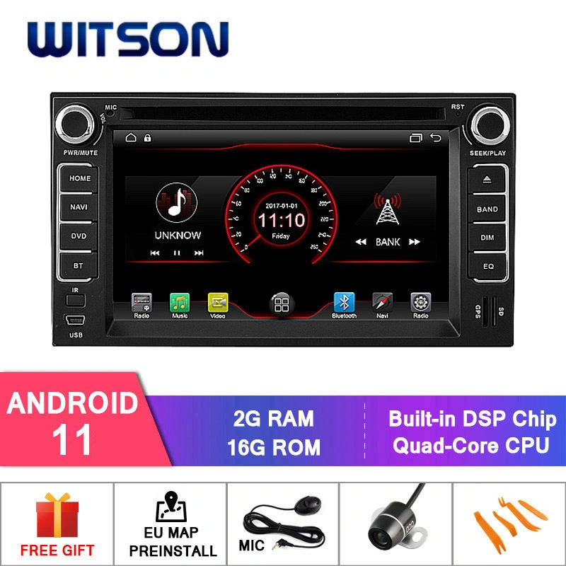 Witson Quad-Core Android 11 Car DVD Player for KIA Sportage External Microphone Included, Built-in TPMS Function