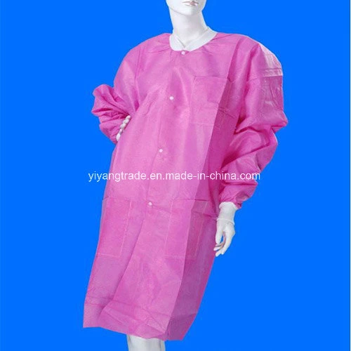 Disposable Non-Woven Jacket Lab Coat with Pocket