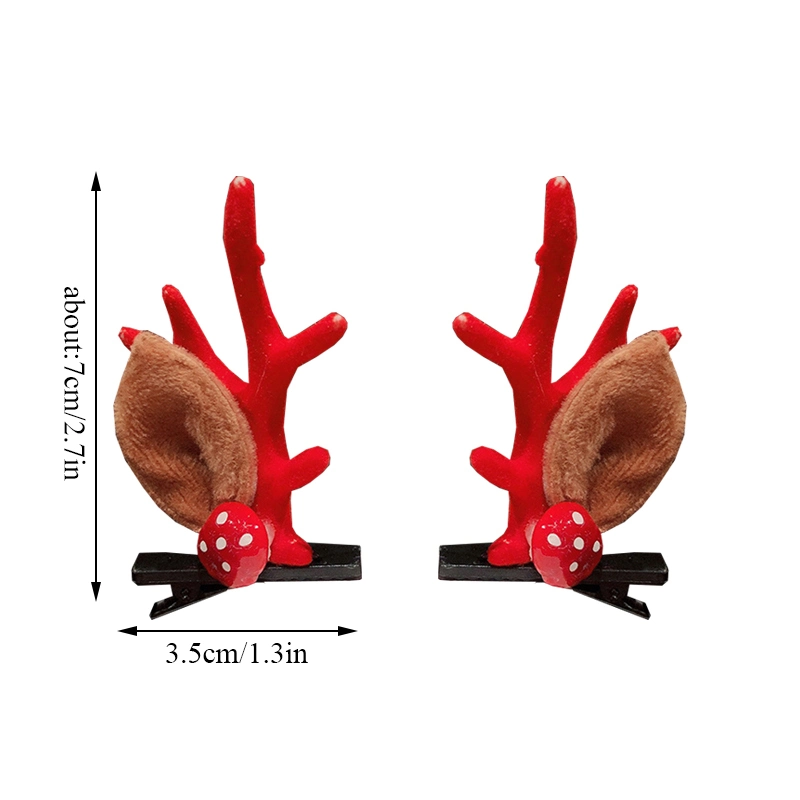 Mignonne épingles à cheveux d'oreille de cerf barrettes de Noël Décoration de cheveux de fleur Très beau Deer Antlers pinces à cheveux pour enfants Accessoires pour cheveux