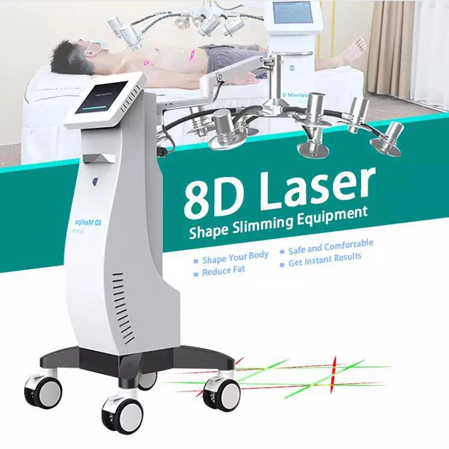 Professional Nueva Tecnología Lipo estética 6D 6D de la frecuencia del láser 532nm de la terapia de luz verde