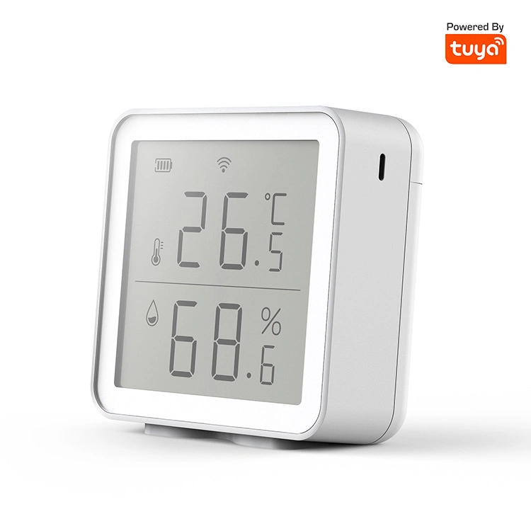 Visor LCD do sensor de temperatura e humidade Tuya Smart Life WiFi