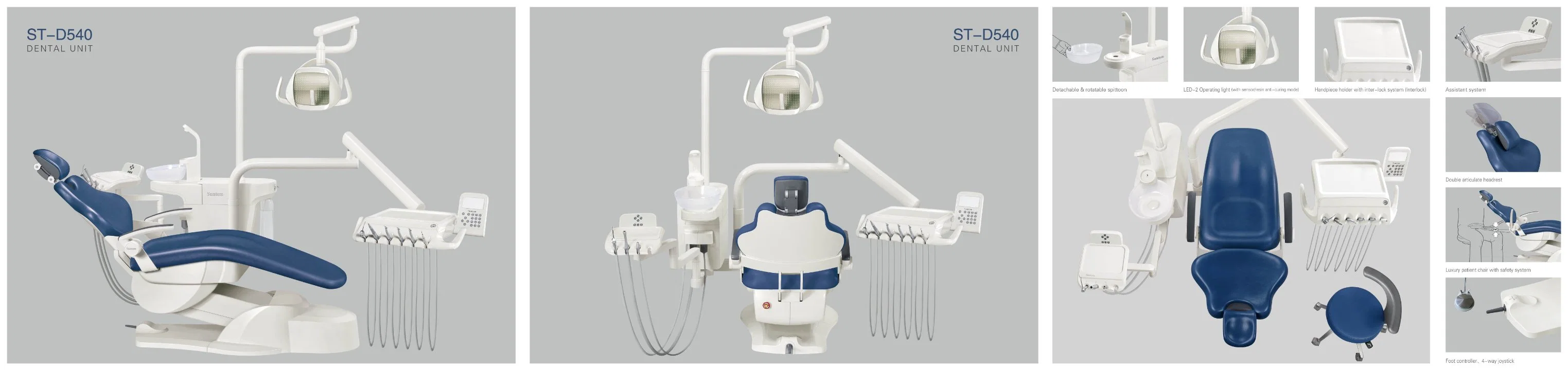 Suntem Dental Unit Factory Direct Supply Medical Integral with CE Approved//Safety/Disinfection/Multi-Colored