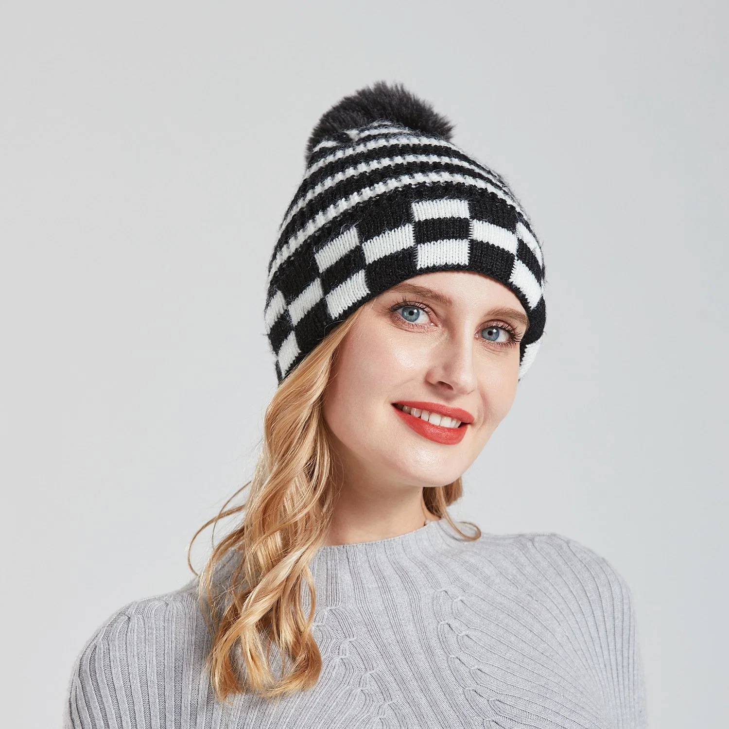 Womens New Winter Hats Cusotm Hot Sale Knitted Hats