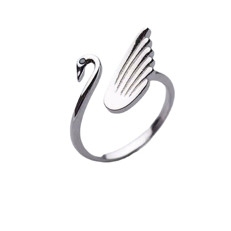 New Simple Style Swan Adjustable Yarn Guide Animal Ring