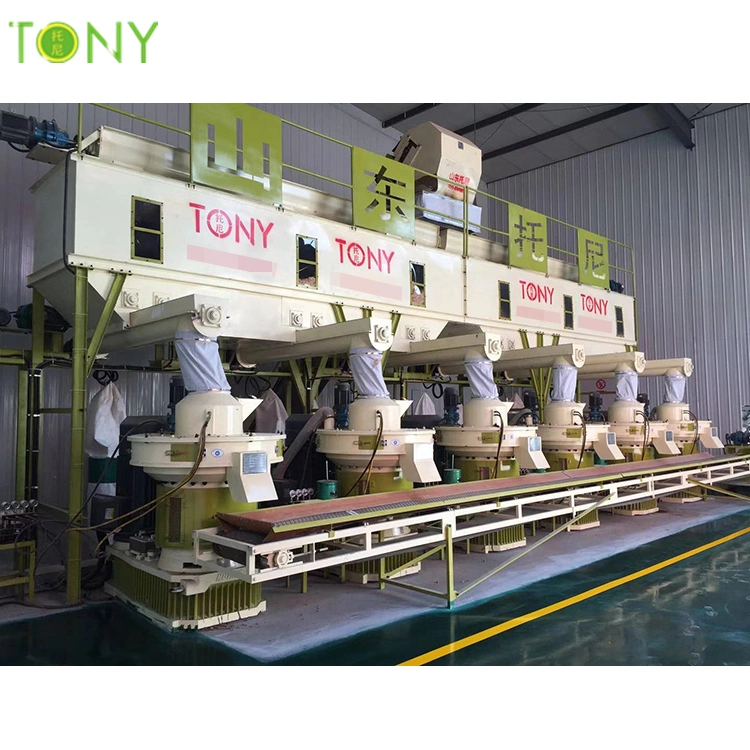 Tony Hot Sale 3-4tons/Hr Wood Log Pellet Production Line Biomass Wood Pellet Line Wood Pellet Plant Sawdust Pellet Making Line Straw Pellet Line