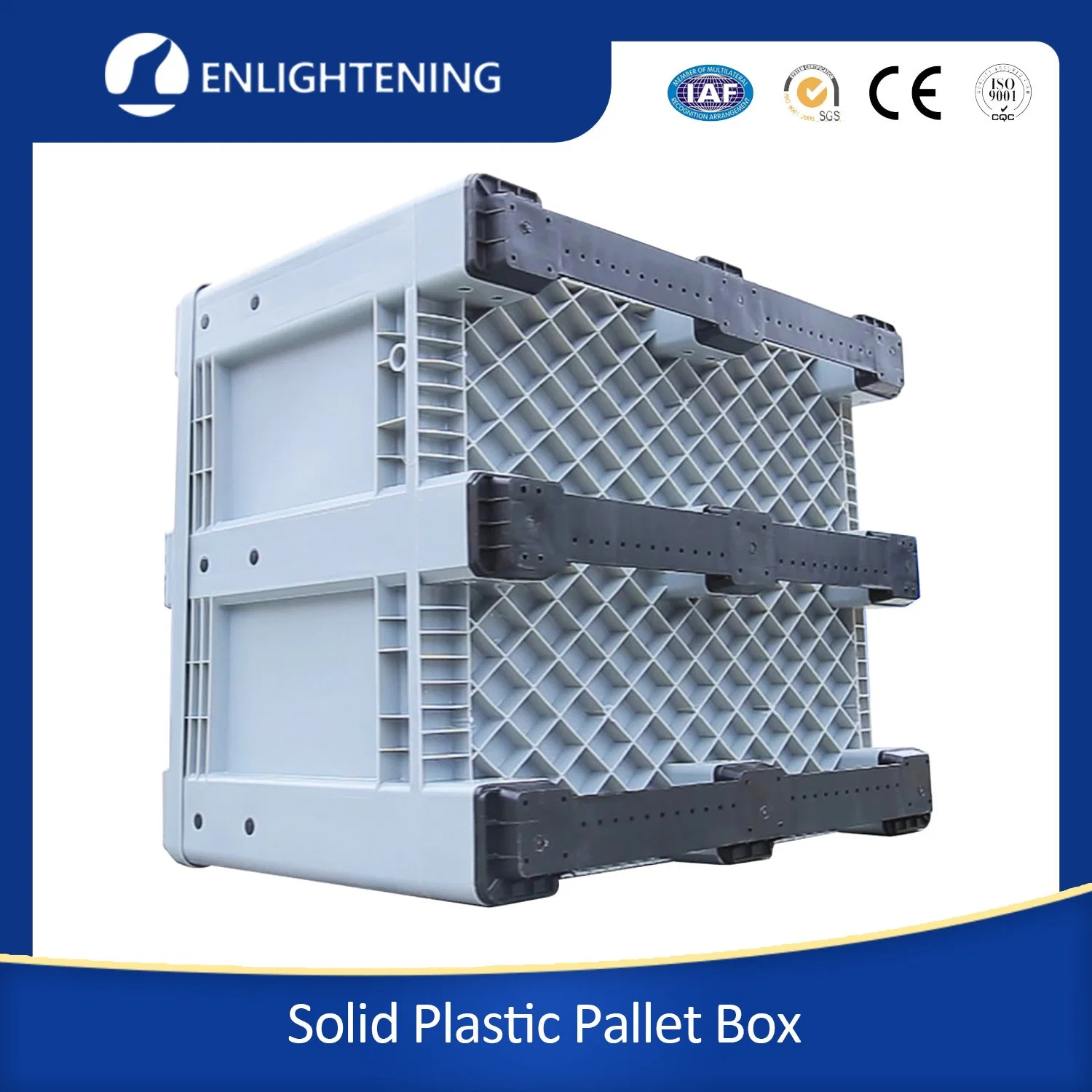 Hochwertige Solid Kunststoff Pallet Box Cargo Storage Equipment