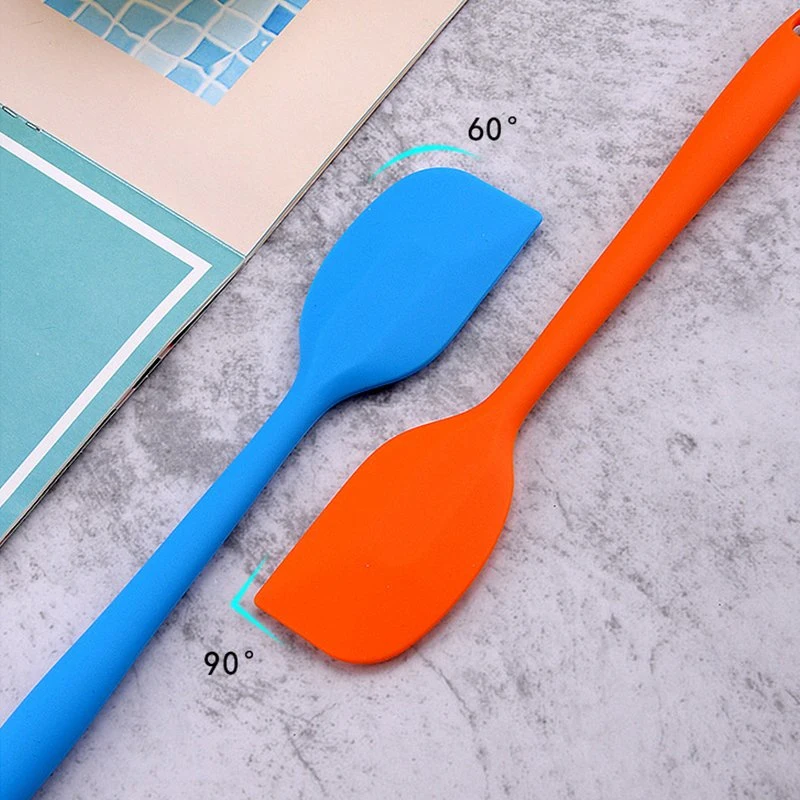 Silicone Spatula, One Piece Design Flexible Scraper, Nonstick Small Rubber Kitchen Utensils for Cooking, Baking and Mixing